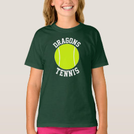 MädchenTennis mit eigenem Teamnamen oder Text-T -  T-Shirt