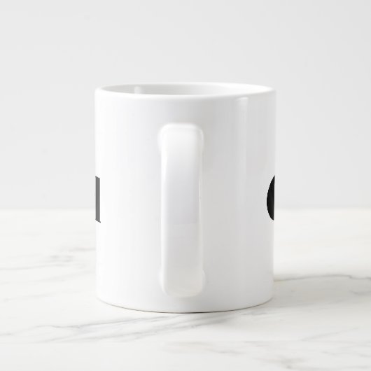 Mädchentextname mit Blockfarbtext Spezielle Tasse (Rückseite)