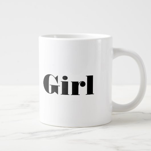 Mädchentextname mit Blockfarbtext Spezielle Tasse (Rechts)