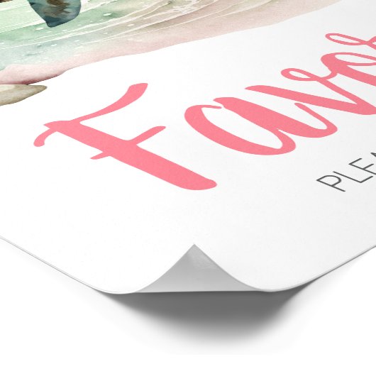 Mädchentürtelduschenfavoriten Poster (Ecke)