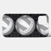 Mädchenvolleyball in beliebiger Farbe Case-Mate iPhone Hülle (Rückseite (Horizontal))