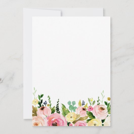 Mädchenwald Geburtstagseinladung Einladung (Rückseite)