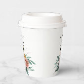 Mädchenwasserfarbe floreneditierbares Alter Geburt Pappbecher (Rechts)