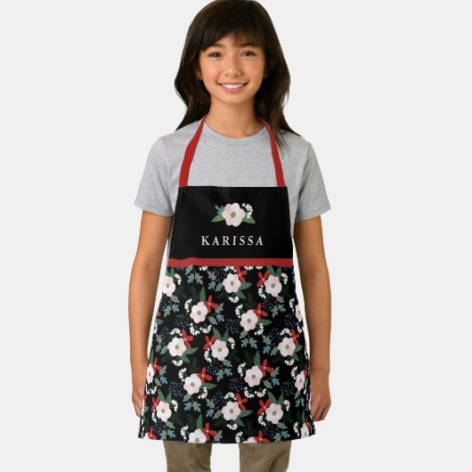 Mädchenweihnachtsname Schürze (Insitu)
