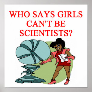 Mädchenwissenschaftlerin Poster