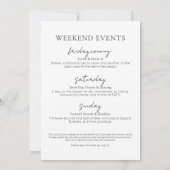 Mädchenwochenende im Wald-Junggeselinnen-Abschied Einladung (Rückseite)