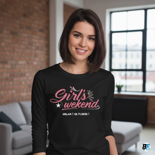 Mädchenwochenende T - Shirt - Datum des benutzerde