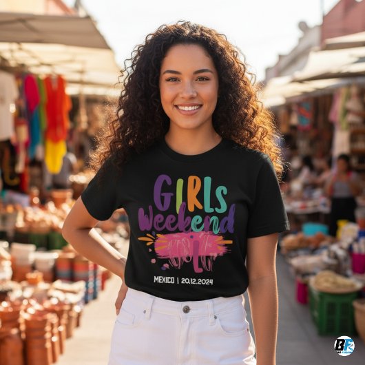 Mädchenwochenende T - Shirt - Datum des benutzerde