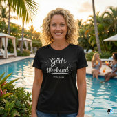Mädchenwochenende T - Shirt - Datum des benutzerde