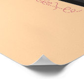 Mädchenzimmer niedlicher personalisierter Name Poster (Ecke)