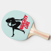 MÄDCHTIGE MÄDCHEN PONG PADDLE FÜR SIE TISCHTENNIS SCHLÄGER (Seitenansicht)