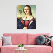 Maddalena Doni - Raphael - c1506 Leinwanddruck (Insitu (Wohnzimmer))