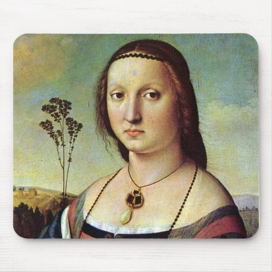 Maddalena Doni - Raphael - c1506 Mousepad (Vorne)