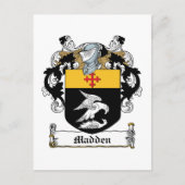 Madden Familienwappen Postkarte (Vorderseite)