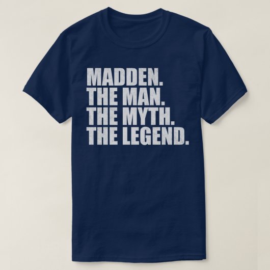 Madden Name Madden Vorname T-Shirt (Design vorne)