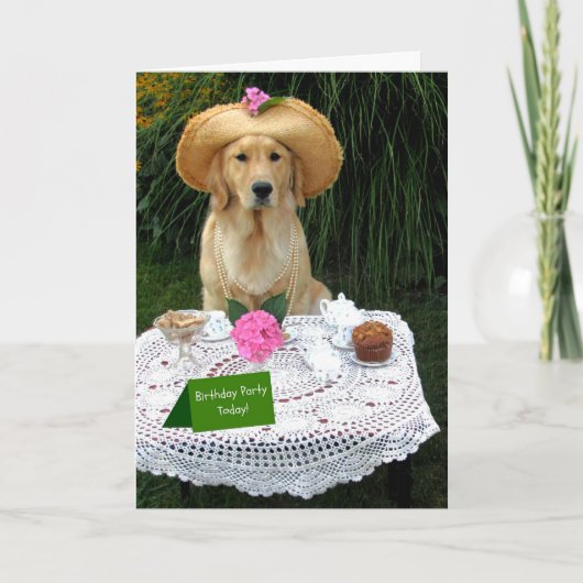 Maddi Garden Birthday Party-2 Dankeskarte (Vorderseite)