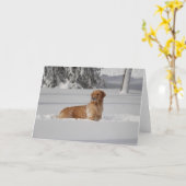 Maddi-Schnee Karte (Gelbe Blume)