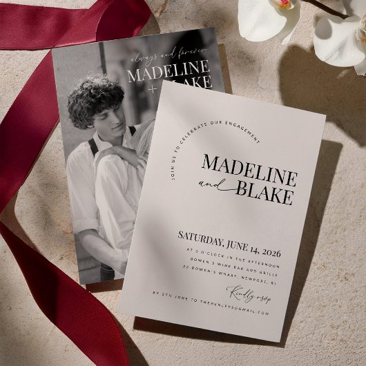 MADDIE Engagement Party Invitation Einladung