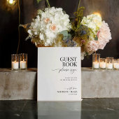 MADDIE Modern Guest Book Sign Sockelschild