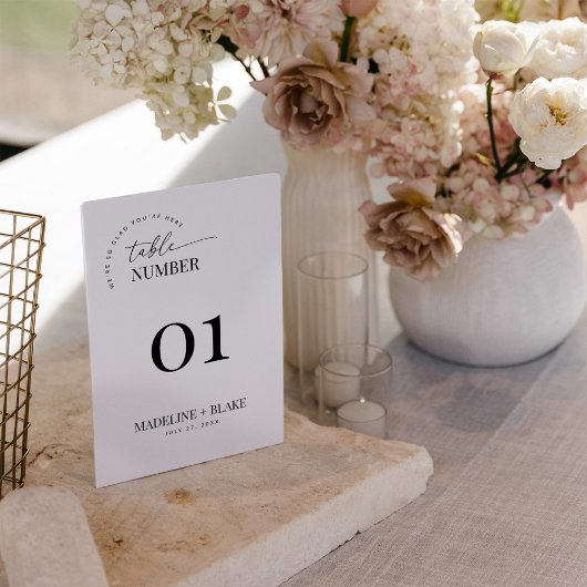 MADDIE Modern Table Number Card Einladung