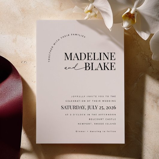 MADDIE Modern Wedding Invitation Einladung