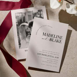 MADDIE Modern Wedding Invitation Einladung