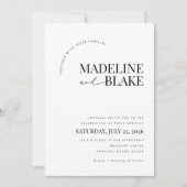 MADDIE Modern Wedding Invite RSVP + Details Einladung (Vorderseite)