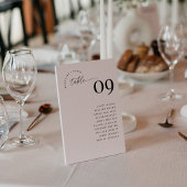 MADDIE Table Number Seating Chart Card Einladung