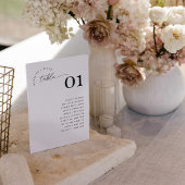 MADDIE Table Number Seating Chart Card Einladung