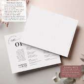 MADDIE Trifold Table Numbers with Seating and Menu