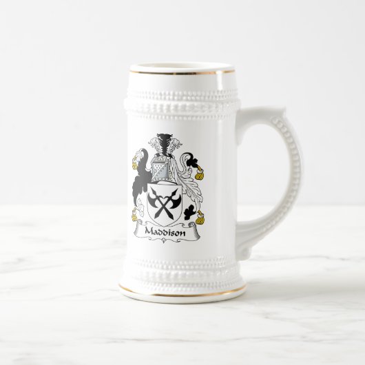 Maddison Familienwappen Bierglas (Rechts)
