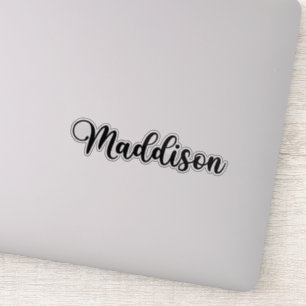 Maddison Name - Handgeschriebene Kalligrafie Aufkleber
