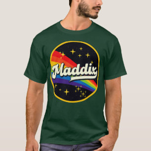 Maddix Regenbogen im Weltraum im Vintage-Stil T-Shirt