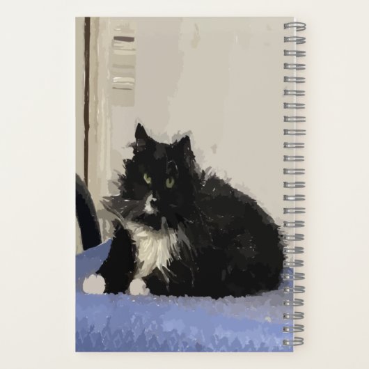 Maddy The Cat Spiral Notebook Notizblock (Rückseite)