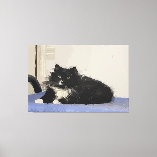 Maddy The Cat Stretched Canvas Print Leinwanddruck (Vorderseite)