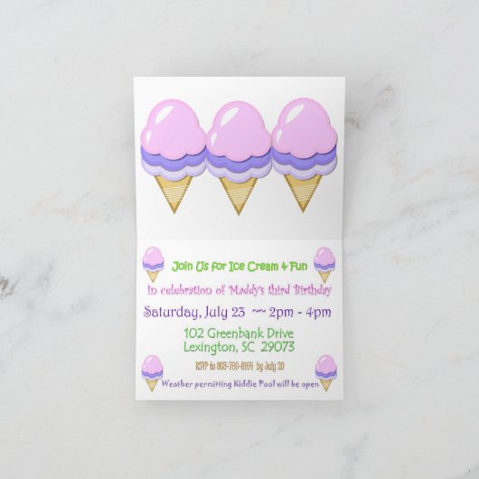 Maddys Einladung (Innenseite)