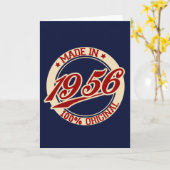 Made 1956 karte (Gelbe Blume)