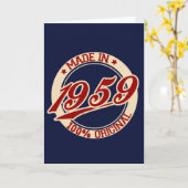 Made 1959 karte (Gelbe Blume)