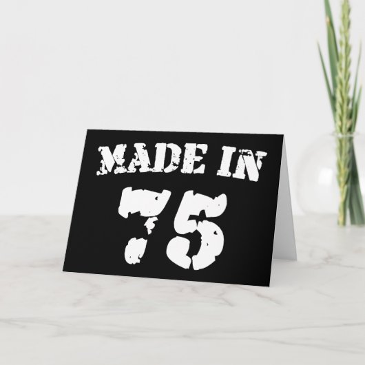Made 1975 karte (Vorderseite)