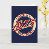 Made 1975 karte (Gelbe Blume)