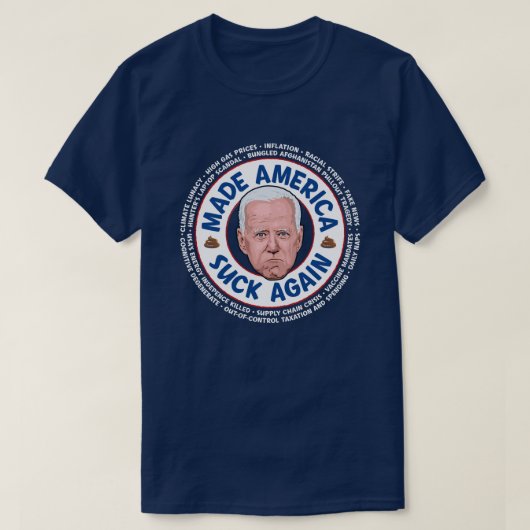 Made America Sind zum Kotzen Joe Biden Dark T - Sh T-Shirt (Design vorne)