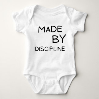 Made by Discipline Motivational Text DesignT-Shirt Baby Strampler