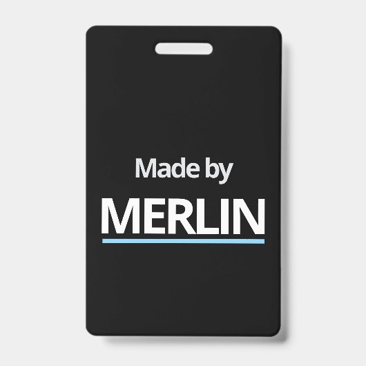 Made by MERLIN Ausweis (Vorderseite)