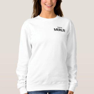 Made by MERLIN White Sweatshirt Crewneck