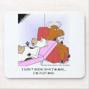 Made Cow in Therapy Funny Gifts & Sammlerstücke Mousepad