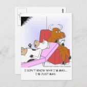 Made Cow in Therapy Funny Gifts & Sammlerstücke Postkarte (Vorne/Hinten)