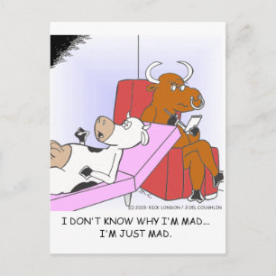 Made Cow in Therapy Funny Gifts & Sammlerstücke Postkarte