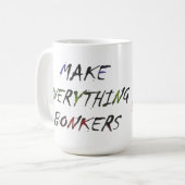 Made for Carol rosa Skript lustigen Stil Kaffeetasse (Vorderseite Links)