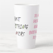 Made for Carol rosa Skript lustigen Stil Milchtasse (Vorderseite)