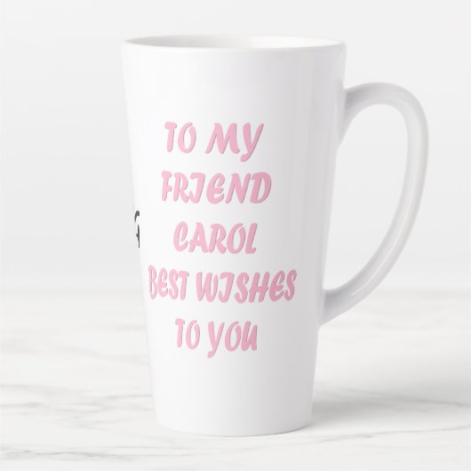 Made for Carol rosa Skript lustigen Stil Milchtasse (Rechts)